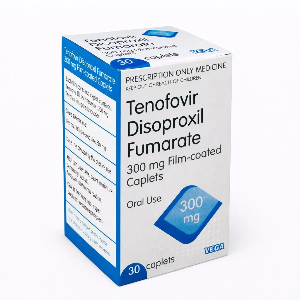 [PNC_VGA-200] TENOFOVIR DISOPROXIL FUMARATE 300MG CAPLETS 30S VEGA UK
