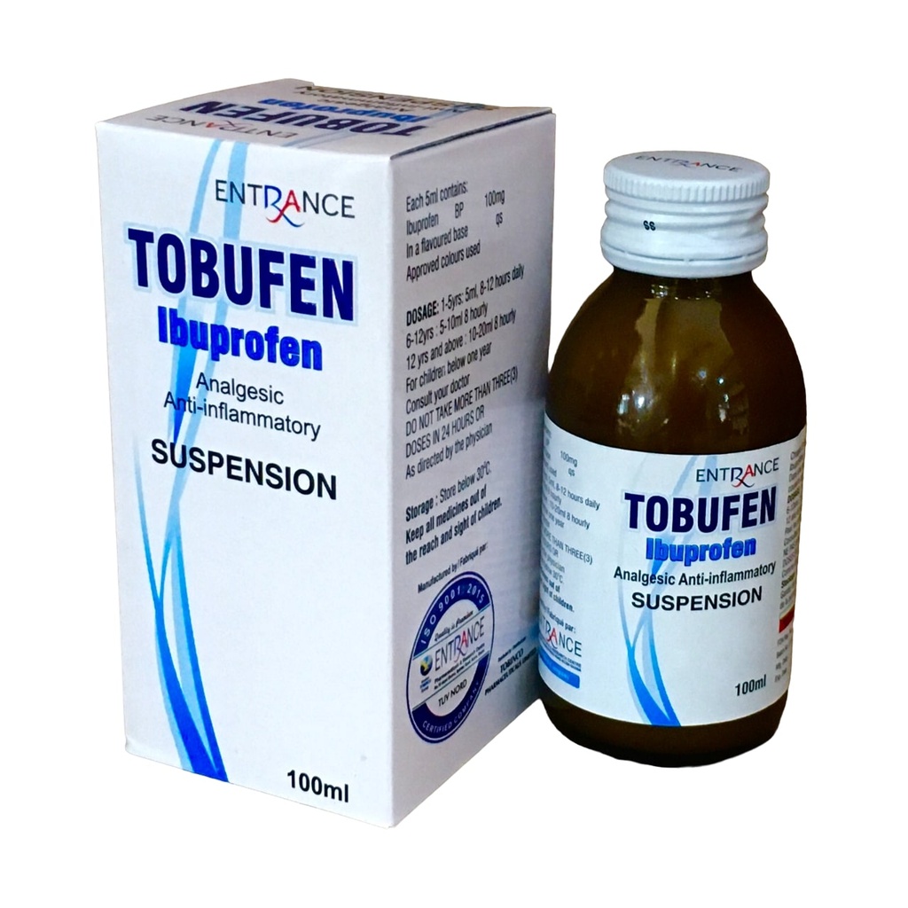 TOBUFEN SYRUP 100ML (Ibuprofen)