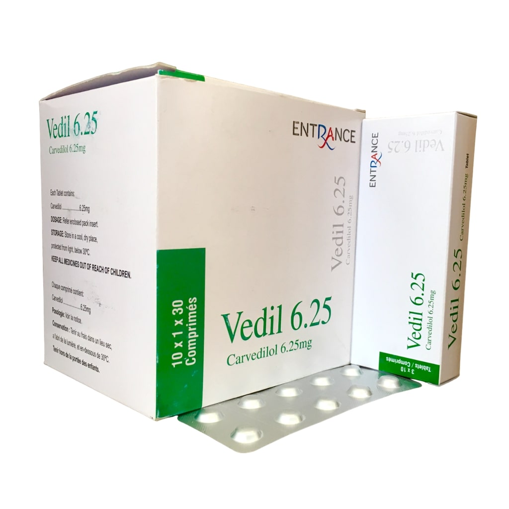 [ENT-204] VEDIL-6.25MG (Carvedilol)