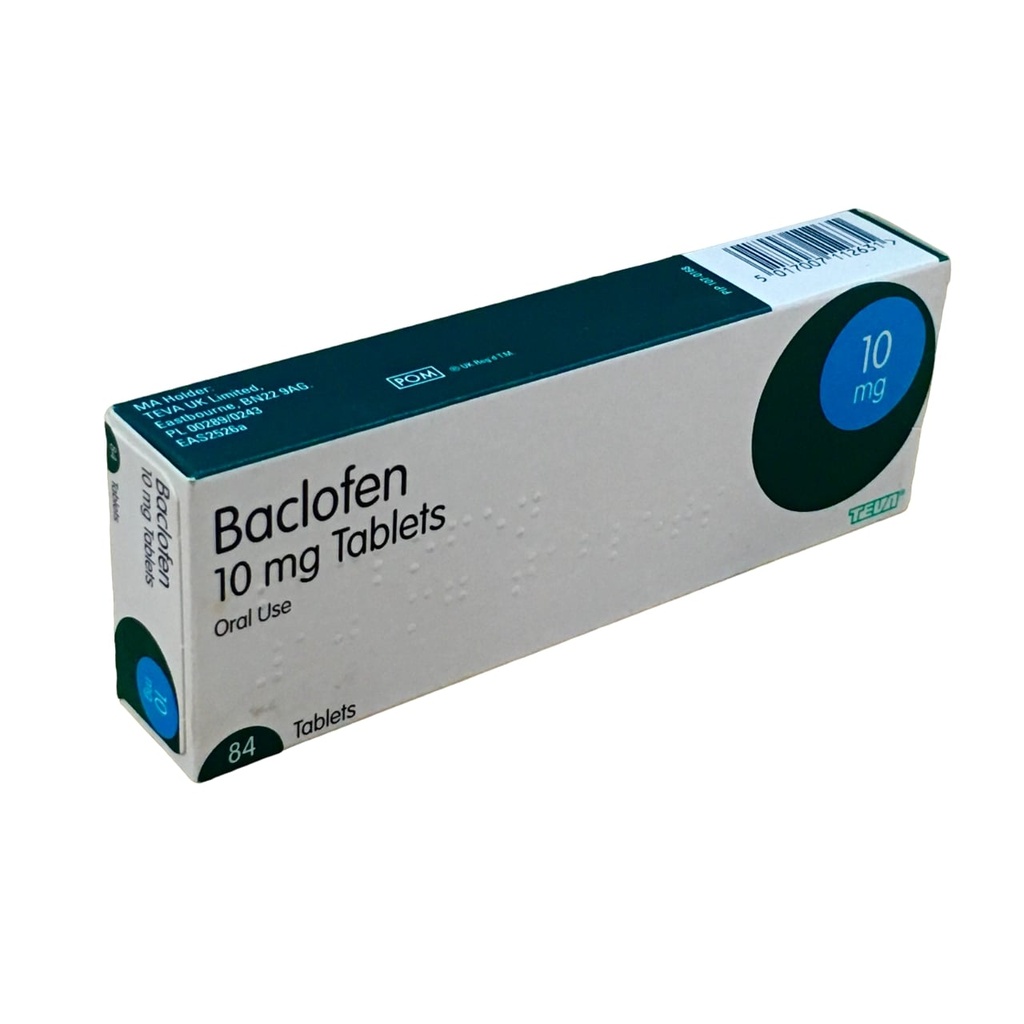 [UKP_GEN-40] Baclofen 10mg tab 84's (UK)