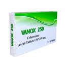 VANOX tab 250mg (Cefuroxime) 10's