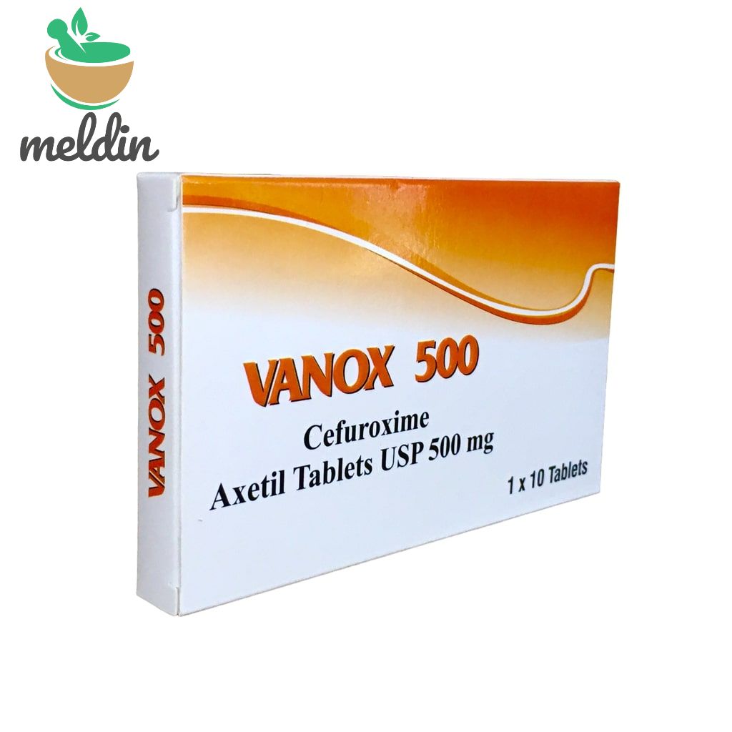 VANOX tab 500mg (Cefuroxime) 10's