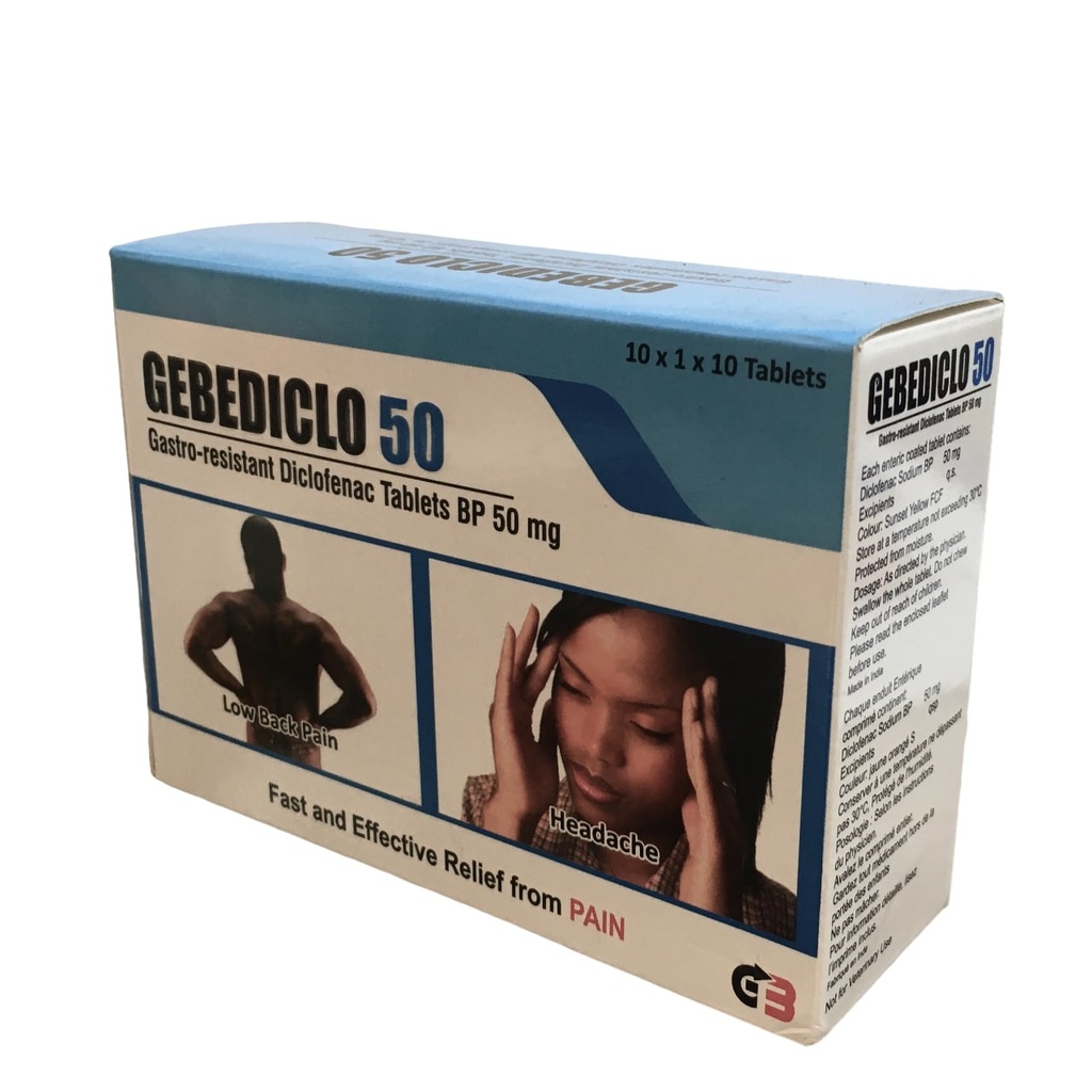 GEBEDICLO TABS 50MG (10X10)