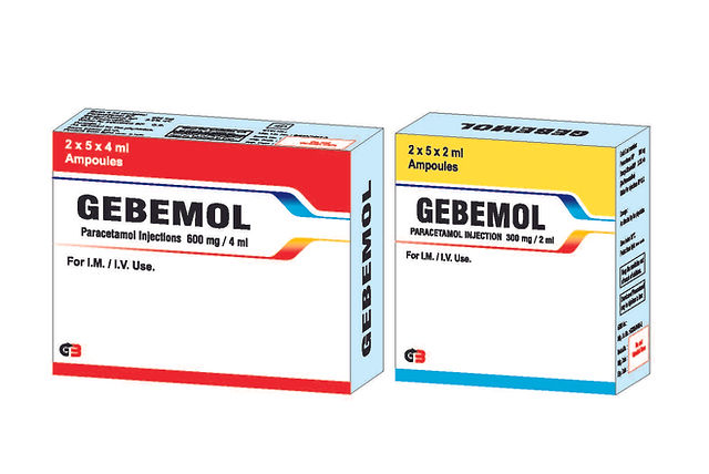 Gebemol I.V Inj 0.6G/4Ml 10'S (Paracetamol)
