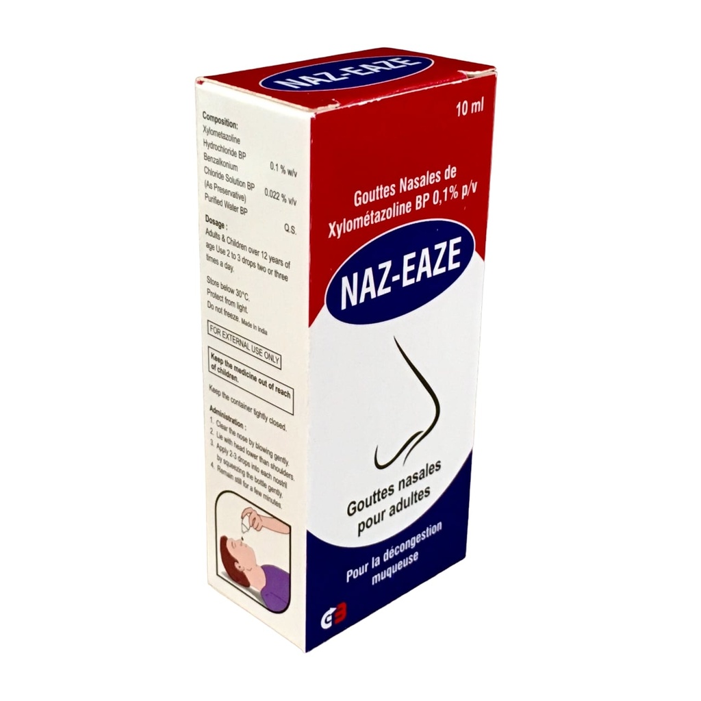 NAZ-EAZE 0.10% NASAL DROPS 10ML