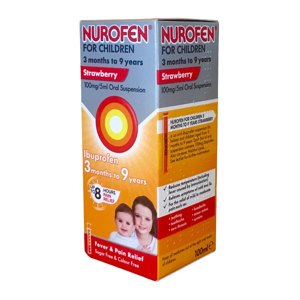 [ECL_RCK-12] NUROFEN SYRUP 100ML STRAWBERRY