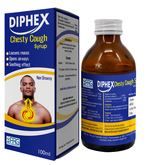 DIPHEX CHESTY COUGH SYR 100ML