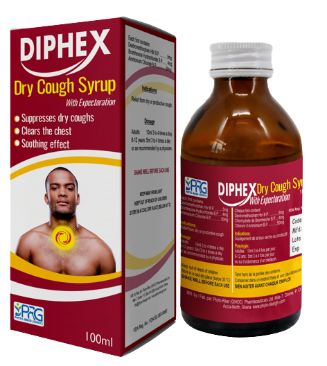 [PRK-08] DIPHEX DRY COUGH SYR 100ML