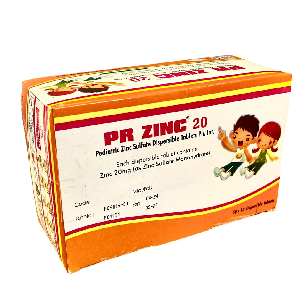 PR ZINC 20mg 50's