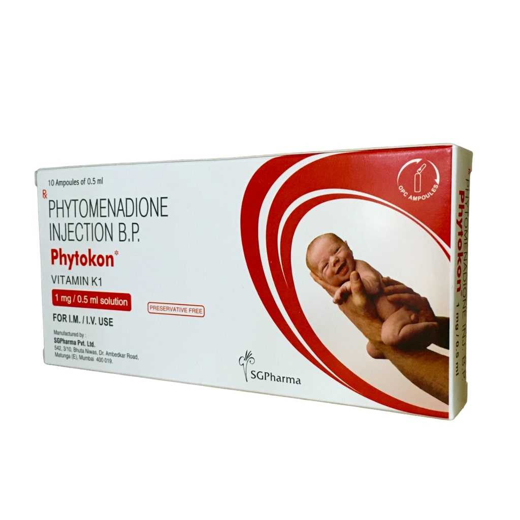 VITAMIN K1 1MG INJ 10's