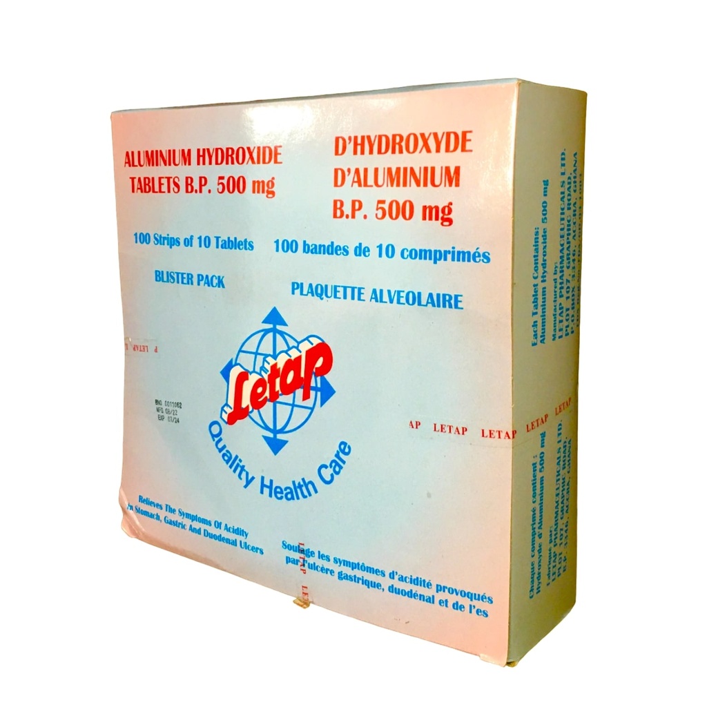 [LTP-01] Aluminium Hydroxide 100's (Letap)