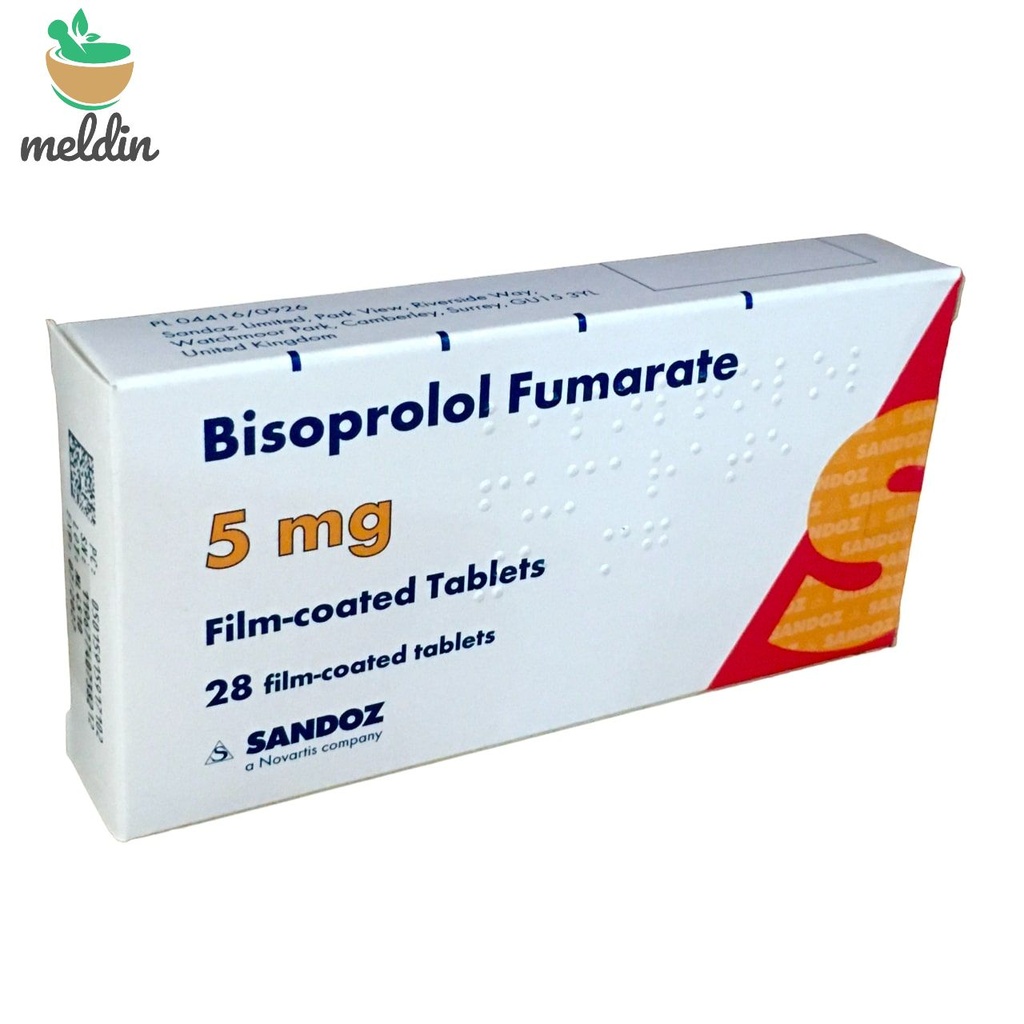 Bisoprolol Fumarate 5Mg Tab 28's (Sandoz)