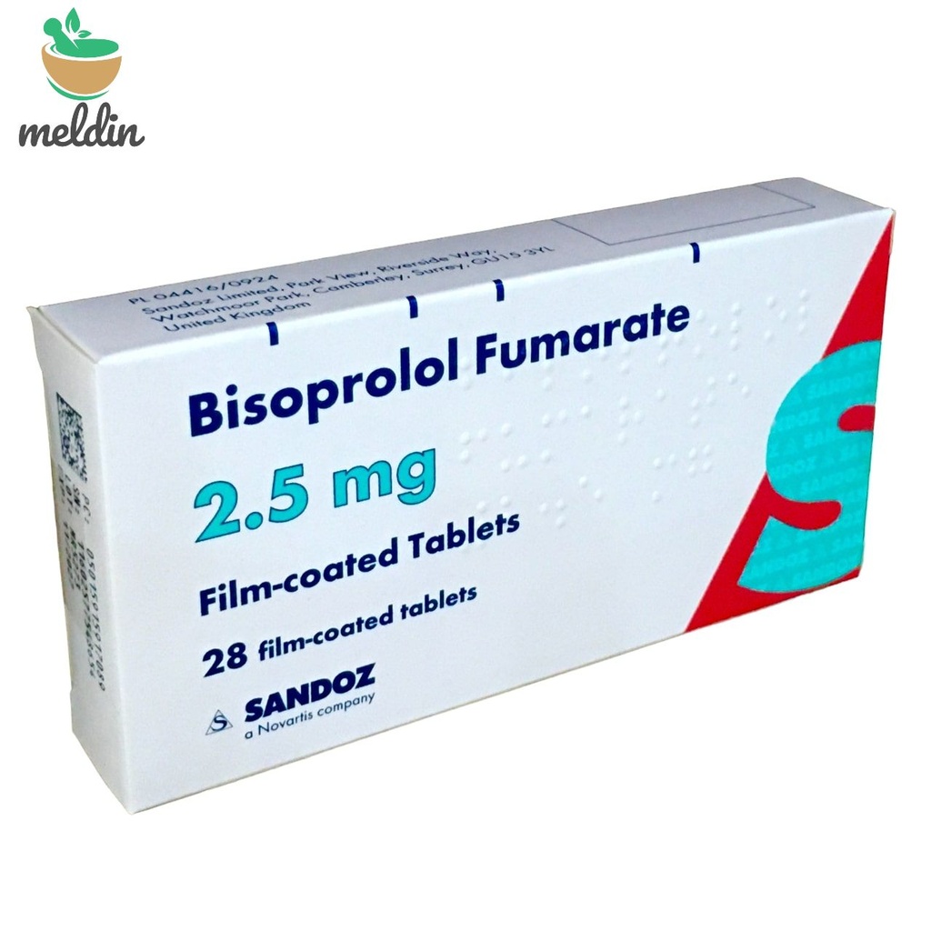 [UKP_SDZ-02] Bisoprolol Fumarate 2.5mg Tab 28's (Sandoz)