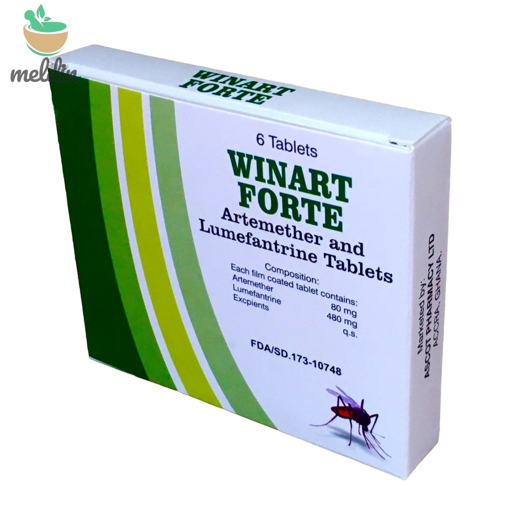 [ASC-07] WINART TAB 80/480 6's (Artemether + Lumefantrine)