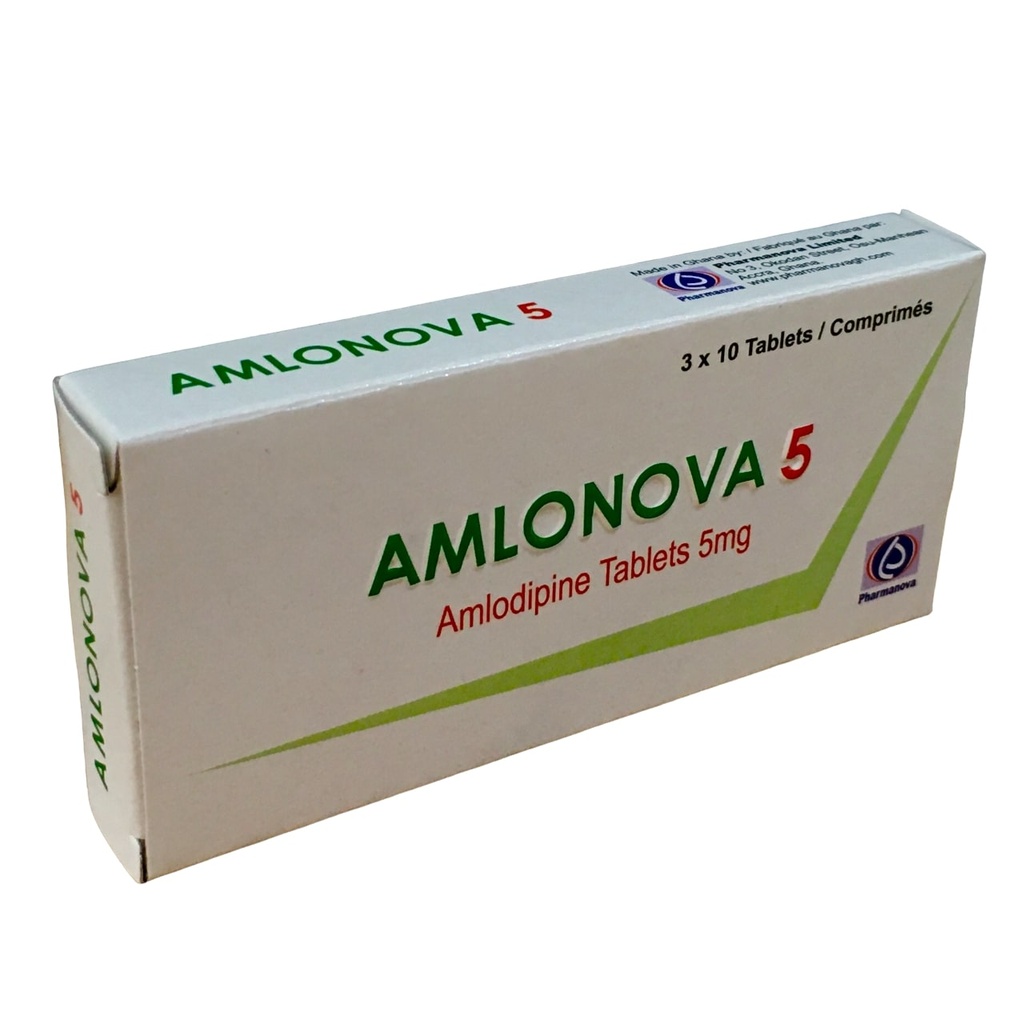 Amlonova 5 Mg Tabs 30'S (Amlodipine)