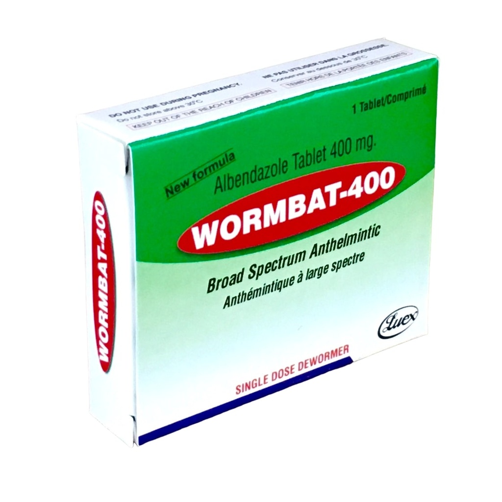 WORMBAT 400MG TAB (Monopack)