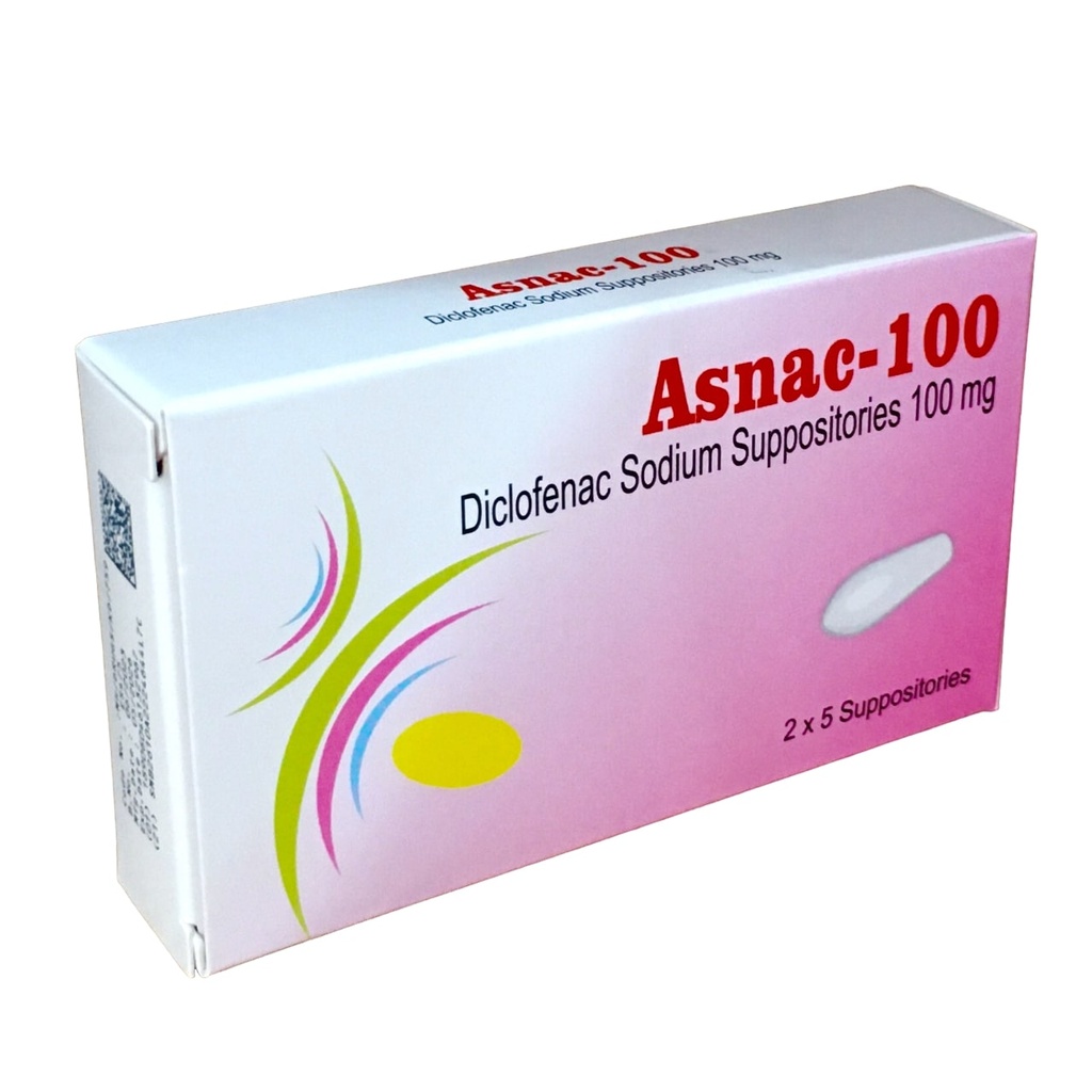 Asnac 100Mg Supp 10'S (Diclofenac)