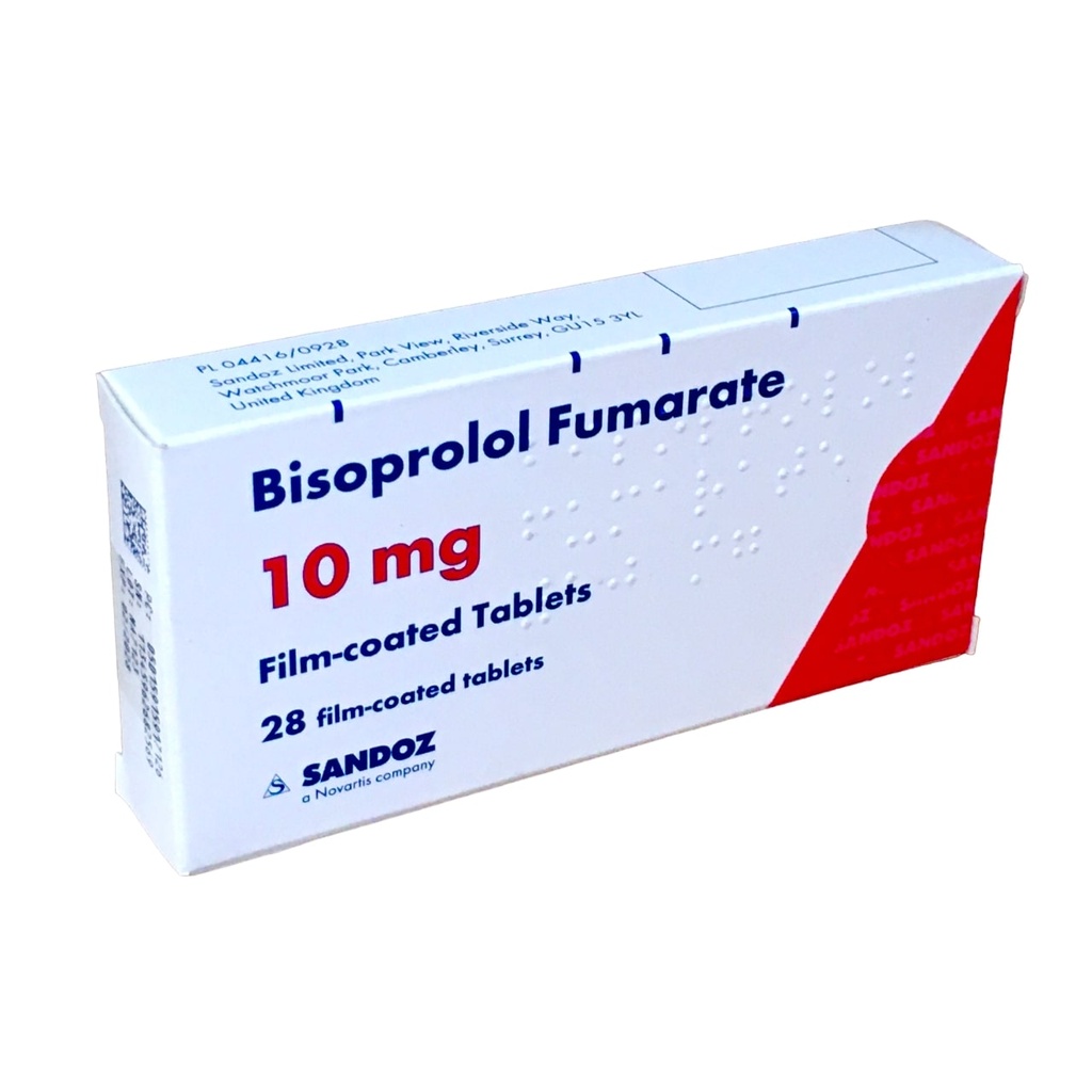 Bisoprolol Fumarate 10Mg Tab 28's (Sandoz)