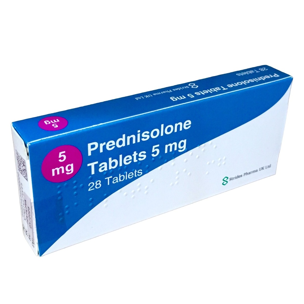 PREDNISOLONE 5MG 28's (UK)