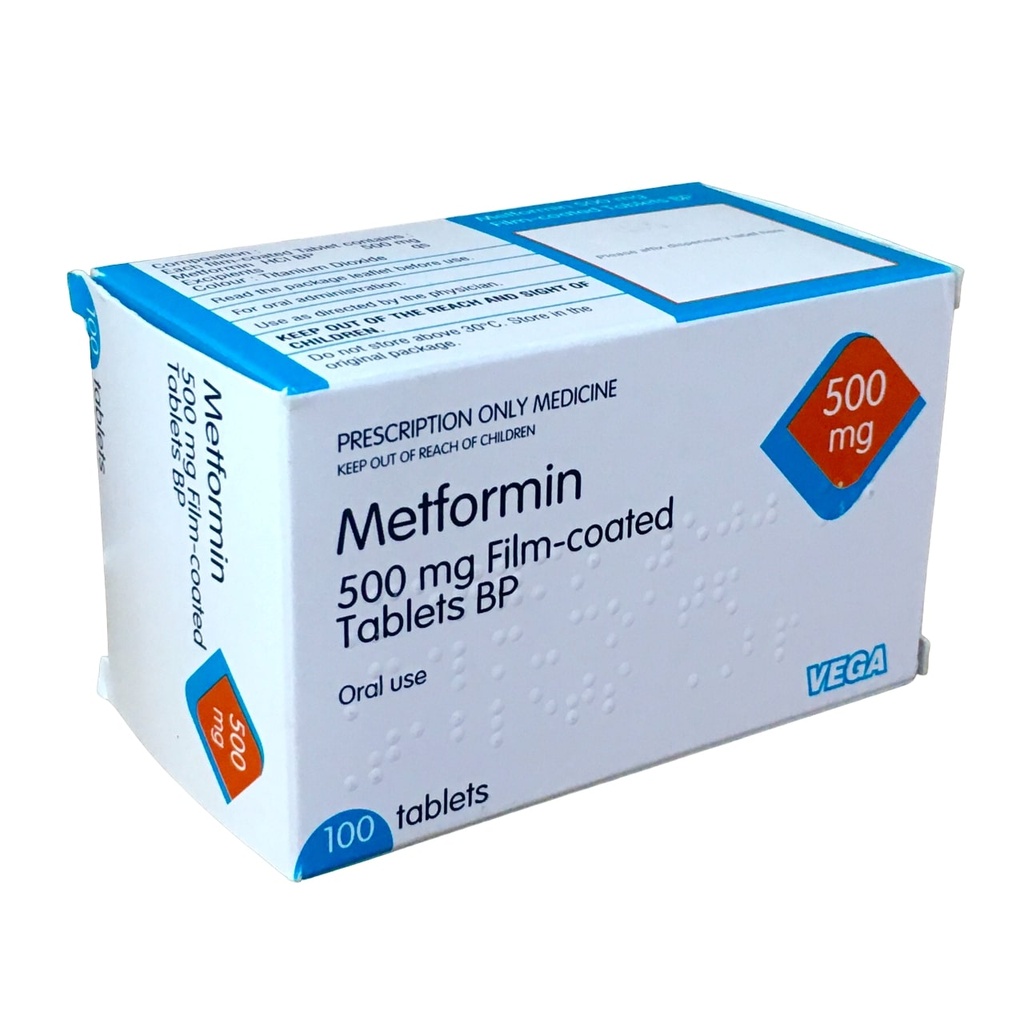 METFORMIN TABS 500MG 100' VEGA UK