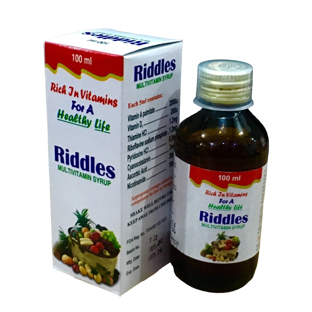 RIDDLES MULTIVITAMIN SYRUP