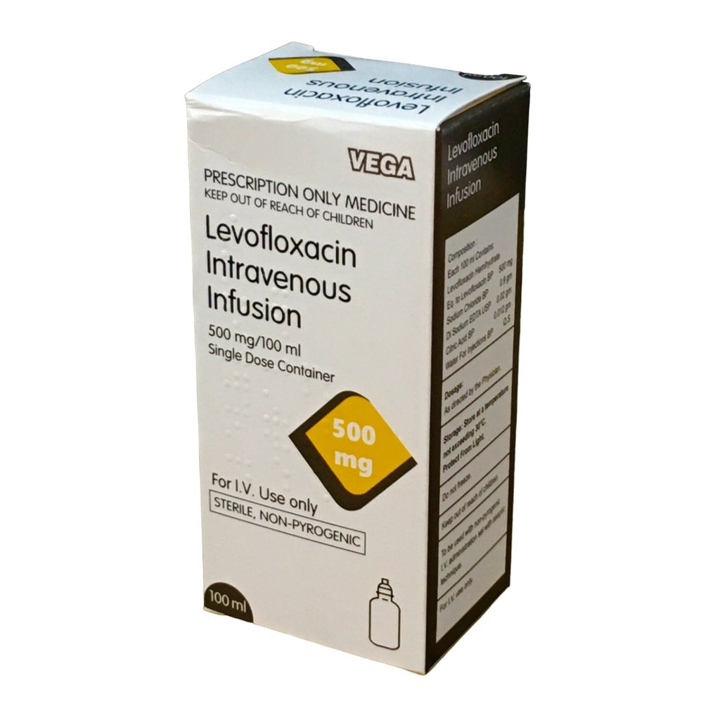 LEVOFLOXACIN INJ 100ML VEGA UK