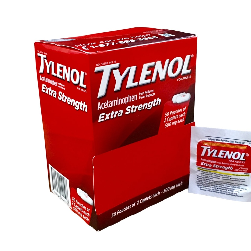 Tylenol 500Mg 50x2's Tabs