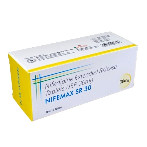 NIFEMAX 30MG SR TABS 100's (Nifedipine) Centurion