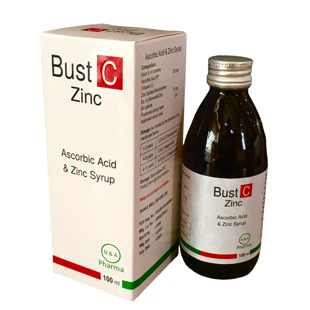 [NNA-02] BUST C+ZINC SYR 100ML (Vitamin C)