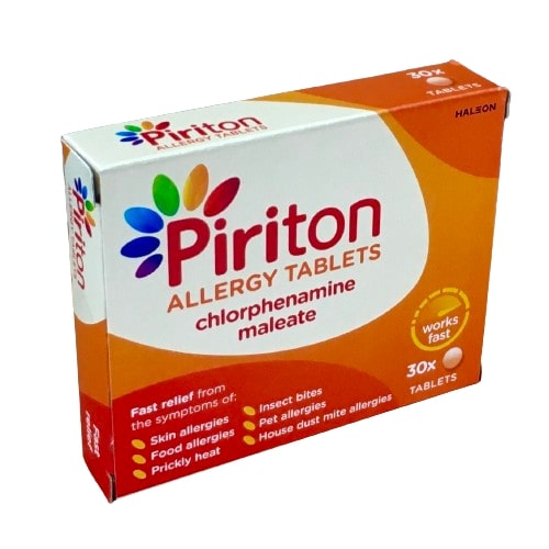 PIRITON ALLERGY TABS 30'S
