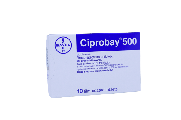 CIPROBAY 500MG TAB 10'S