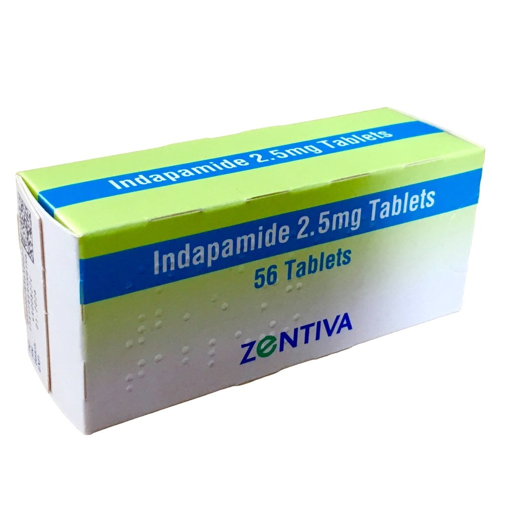 INDAPAMIDE TAB 2.5MG 28'S
