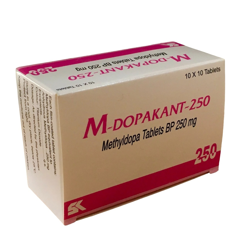 [PHL-03] M-DOPAKANT 250MG TAB 100's (Methyldopa)