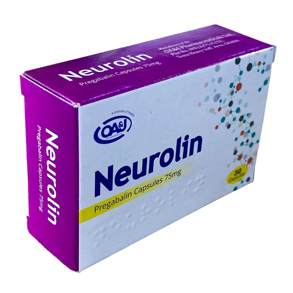 NEUROLIN (Pregabalin 75mg) 30'S