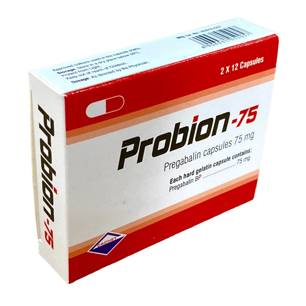 PROBION CAPS 75Mg 24's (Pregabalin)