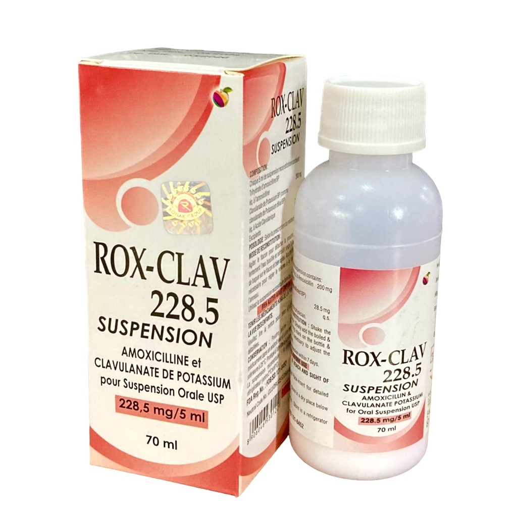 ROX-CLAV 228.5MG/5ML SUSP (Amoksiklav)
