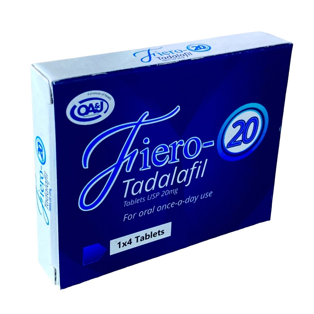 FIERO TADALAFIL 20MG 4'S