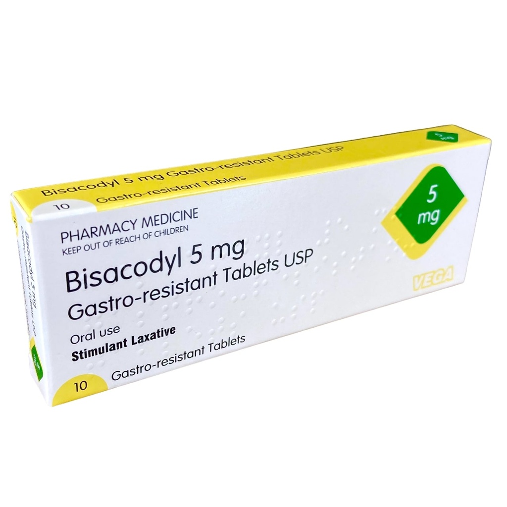 BISACODYL TABS 5MG 10's VEGA UK
