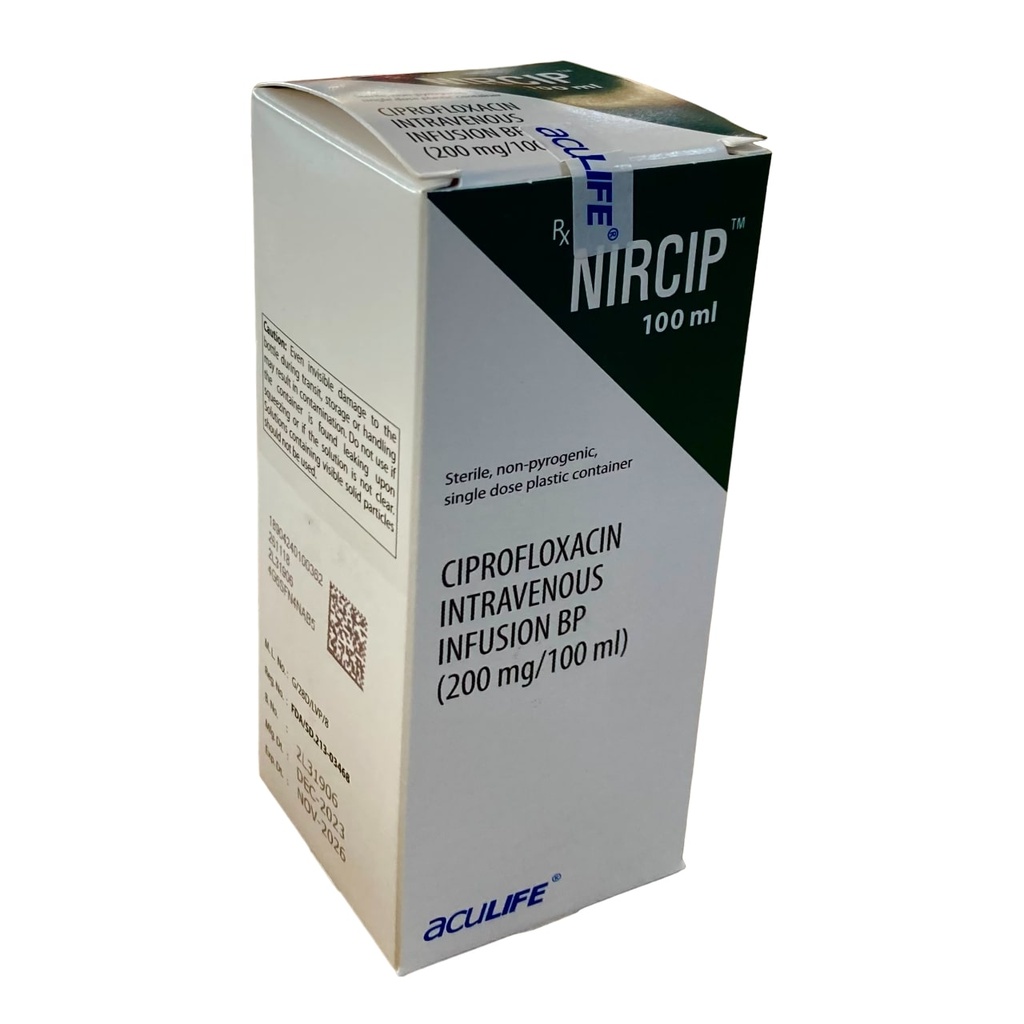 CIPROFLOXACIN INFUSION 200MG/100ML(Nircip)