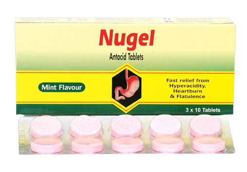 NUGEL(ANTACID) TABS 30’ BLISTER
