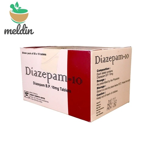 [ECL_DS-41] DIAZEPAM TABS 10MG 500' (ECL)