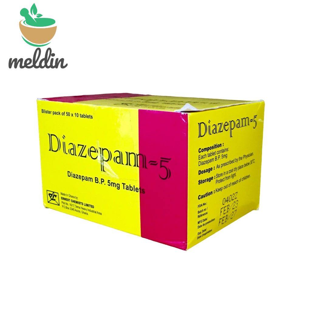 DIAZEPAM TABS 5MG 500' (ECL)