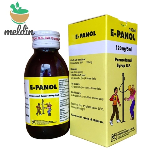 [ECL_DS-69] E-Panol Syr Plain 100Ml (Paracetamol)