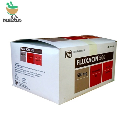 [ECL_DS-75] Fluxacin Caps 500Mg 200'S (Flucloxacillin) 