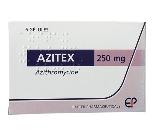[ECL_EXE-14] Azitex Caps 250Mg 6' (Azithromycin)