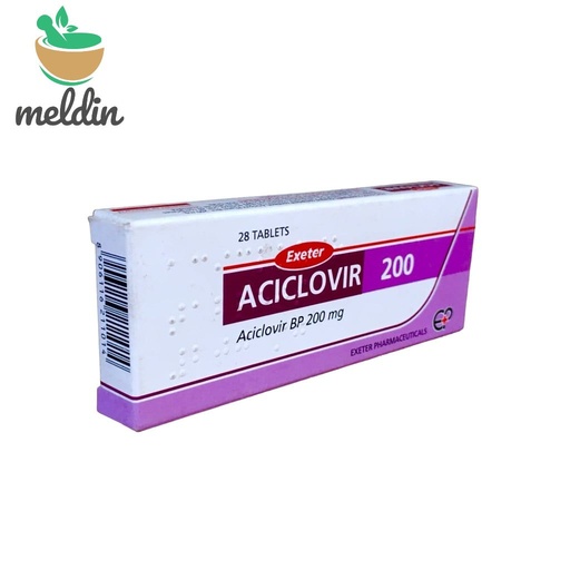 [ECL_EXE-01] ACICLOVIR TAB 200MG 28'S(EXETER)