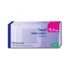 [ECL_KRK-03] CORYOL(Carvedilol)TAB 12.5MG TABS  30'S (KRKA)