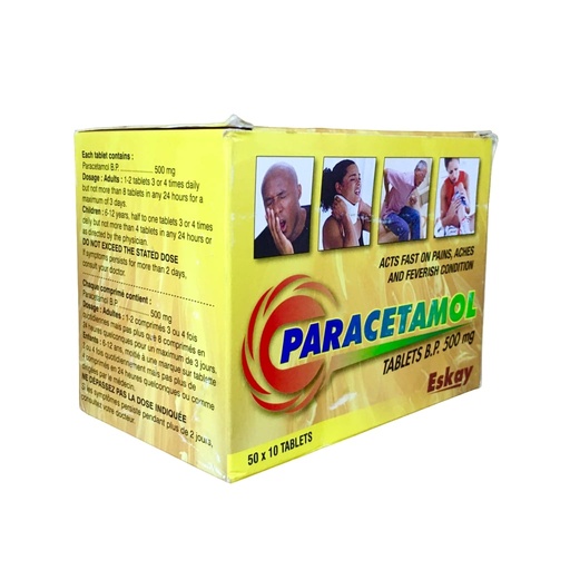 [ESK-45] Paracetamol 500Mg Tab 500'S (Eskay)