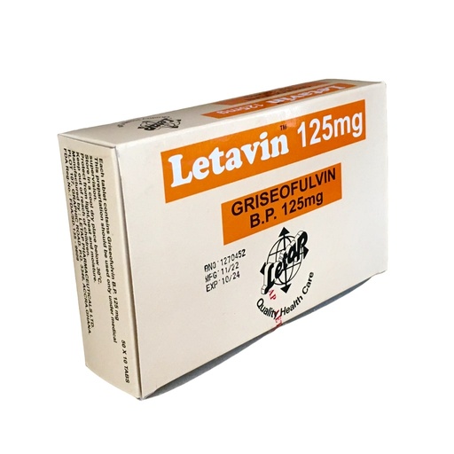 [LTP-54] Letavin Tab 125Mg (Griseofulvin)