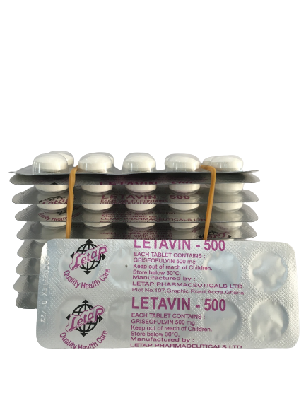 Letavin Tab 500Mg (Griseofulvin) Loose